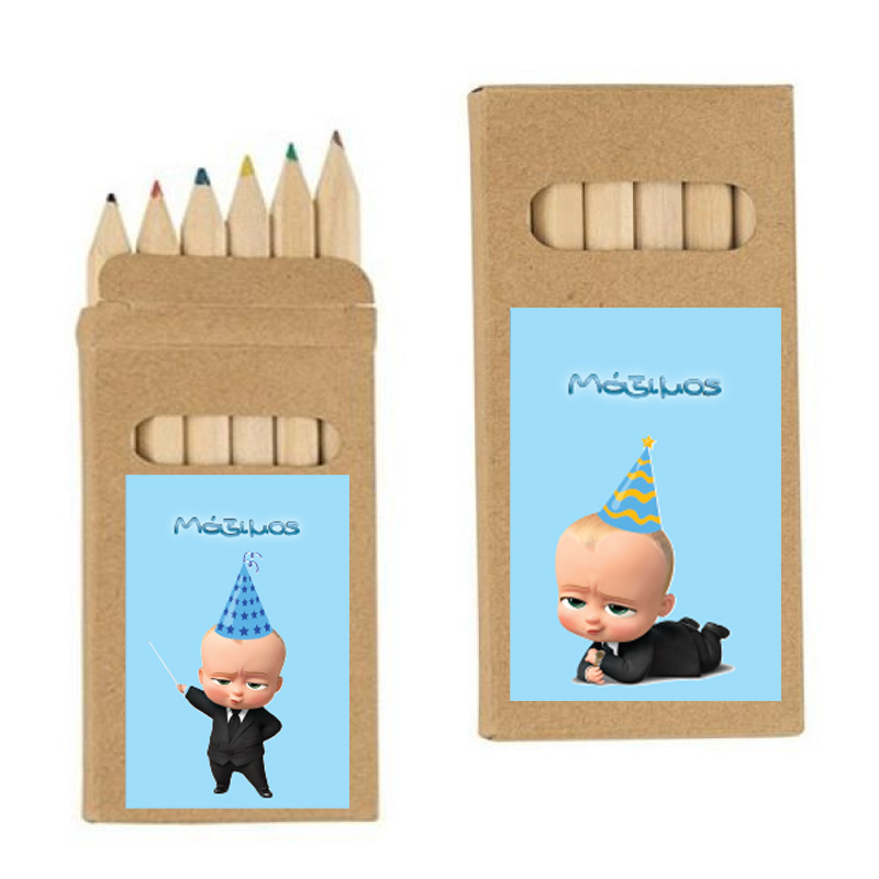 Ξυλομπογιές Baby Boss με όνομα