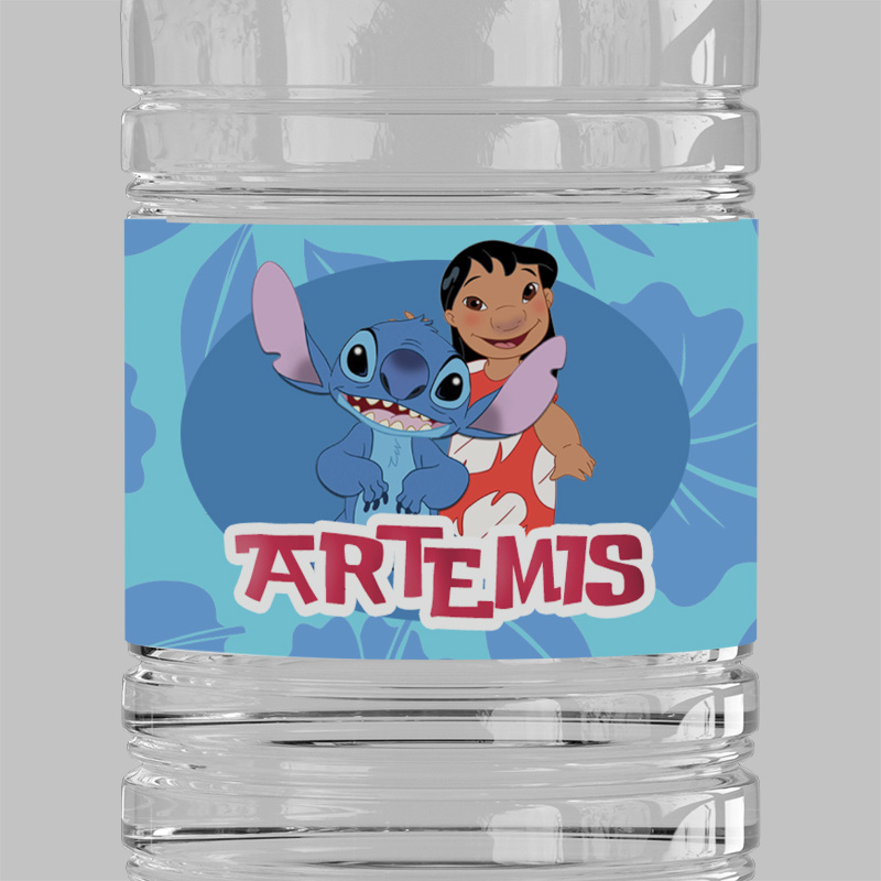 Ετικέτες νερού με όνομα Lilo & Stitch / 8 τμχ
