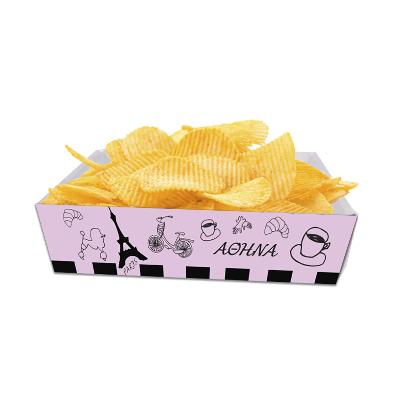 Κουτάκια για πατατάκια Paris με όνομα 8τμχ/ 15cmx10cmx4cm