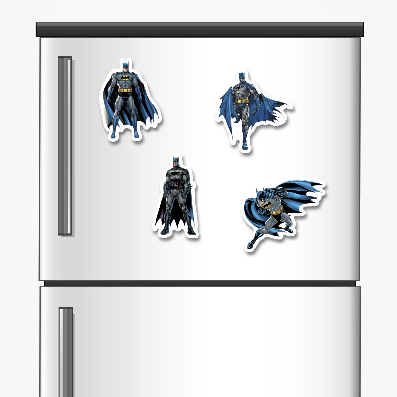 Ξύλινα μαγνητάκια Batman 5cm/ 4τμχ