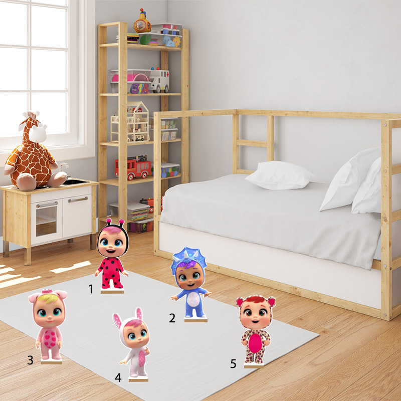 Διακοσμητική φιγούρα Κλαψουλίνια 20cm Ξύλινη με βάση/1 τμχ