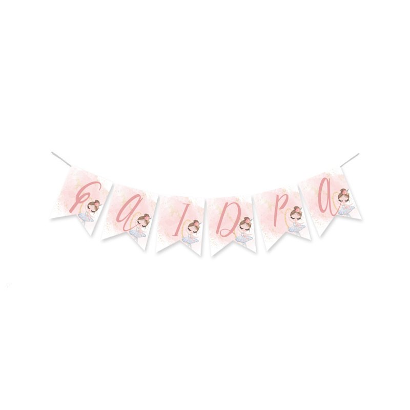 Σημαιάκια με όνομα Μπαλαρίνα Pastel