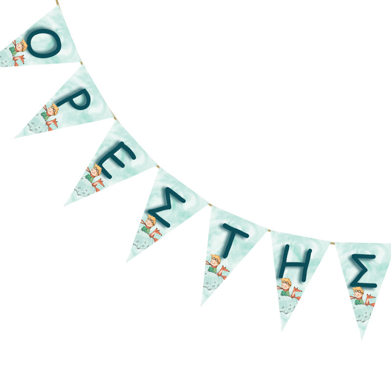 Σημαιάκια με όνομα Ο Μικρός Πρίγκιπας τρίγωνα