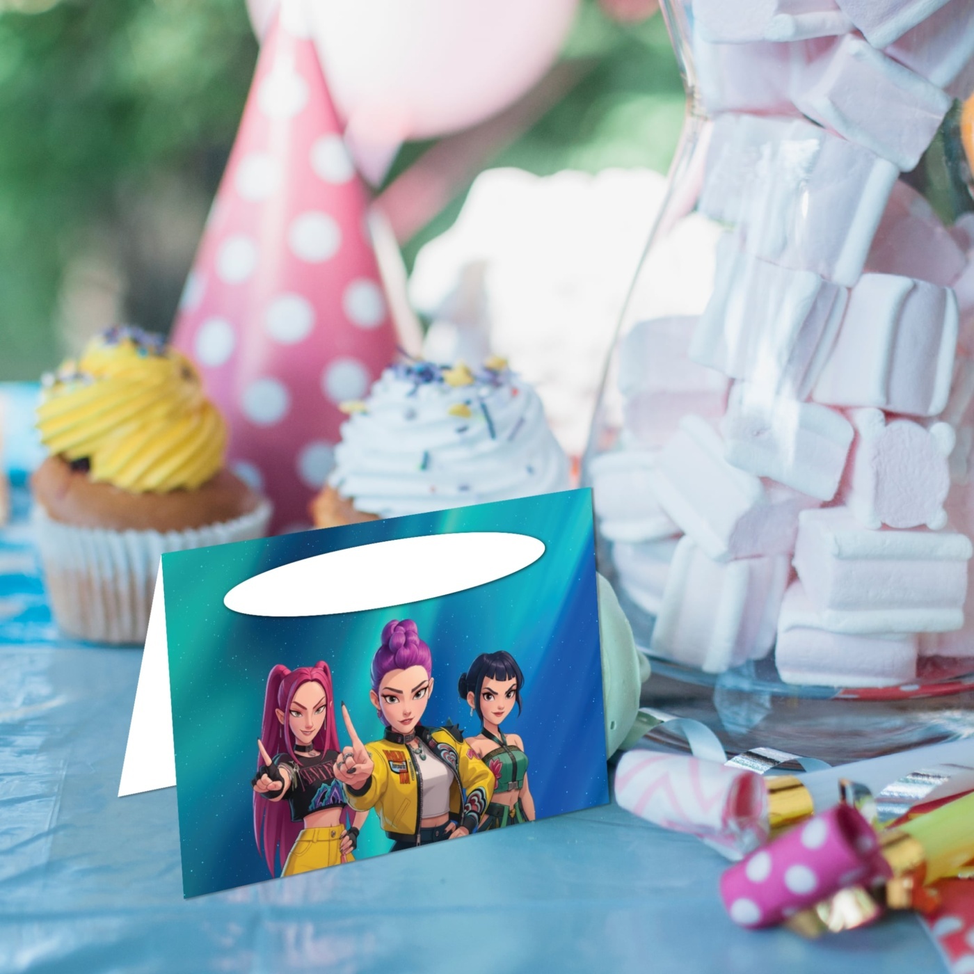 Καρτελάκι Μπουφέ K-Pop Demon Hunters/ 6τμχ