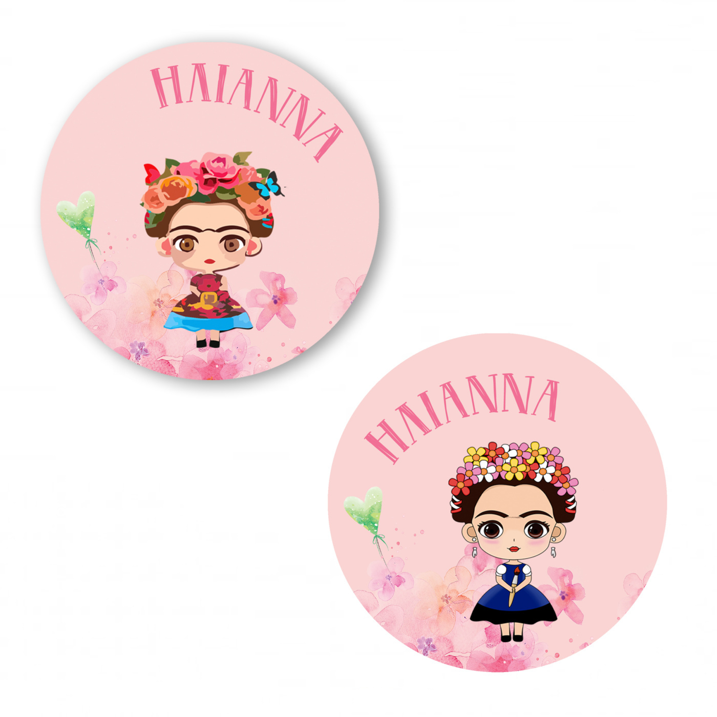 Αυτοκόλλητα με όνομα Frida Kahlo / 2τμχ