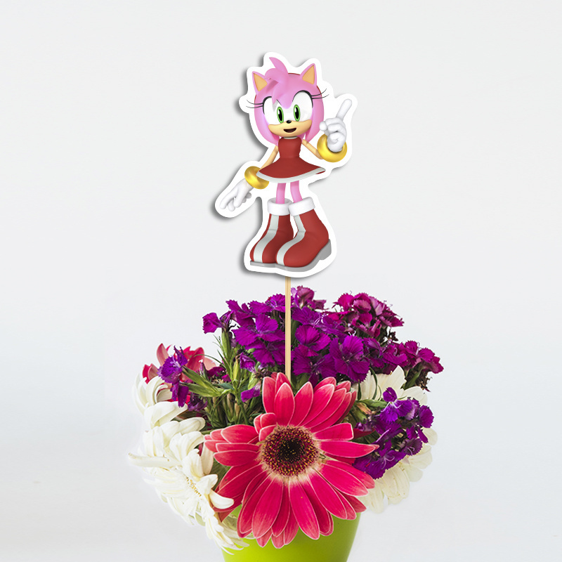 Topper Διακοσμητικό Amy Rose χάρτινο/ 20cm