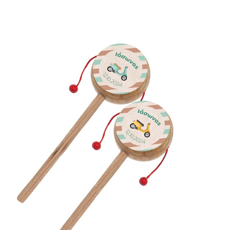 Ξύλινο Τυμπανάκι με όνομα Βέσπα