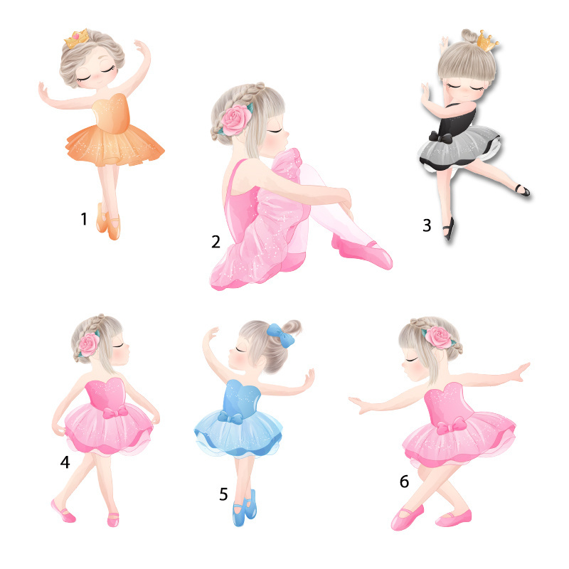 Διακοσμητική φιγούρα Μπαλαρίνα 10cm Ξύλινη/1τμχ