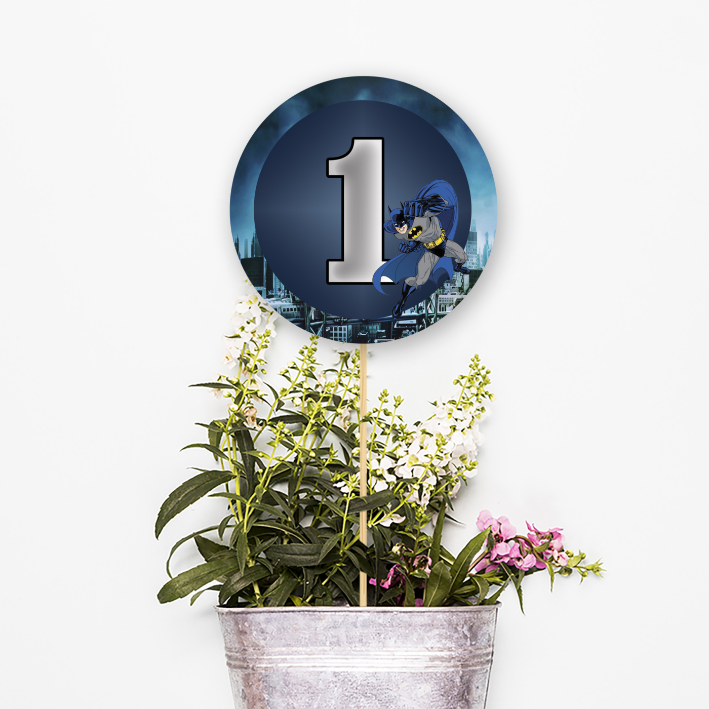 Αρίθμηση τραπεζιού Batman κύκλος 13cm