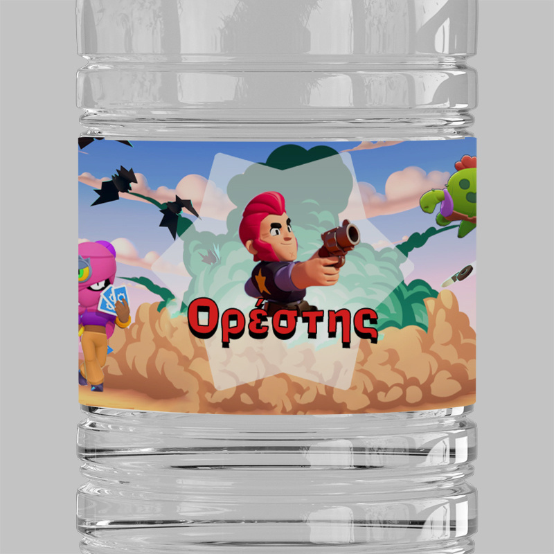 Ετικέτες νερού με όνομα Brawl Stars / 8 τμχ
