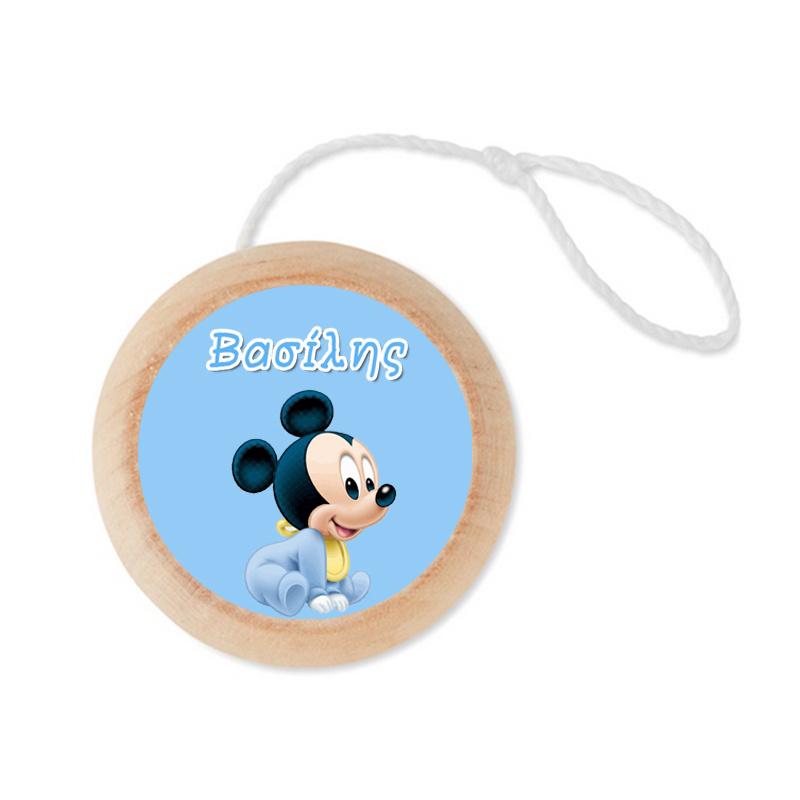 Ξύλινο Γιο – Γιο με όνομα Baby Mickey