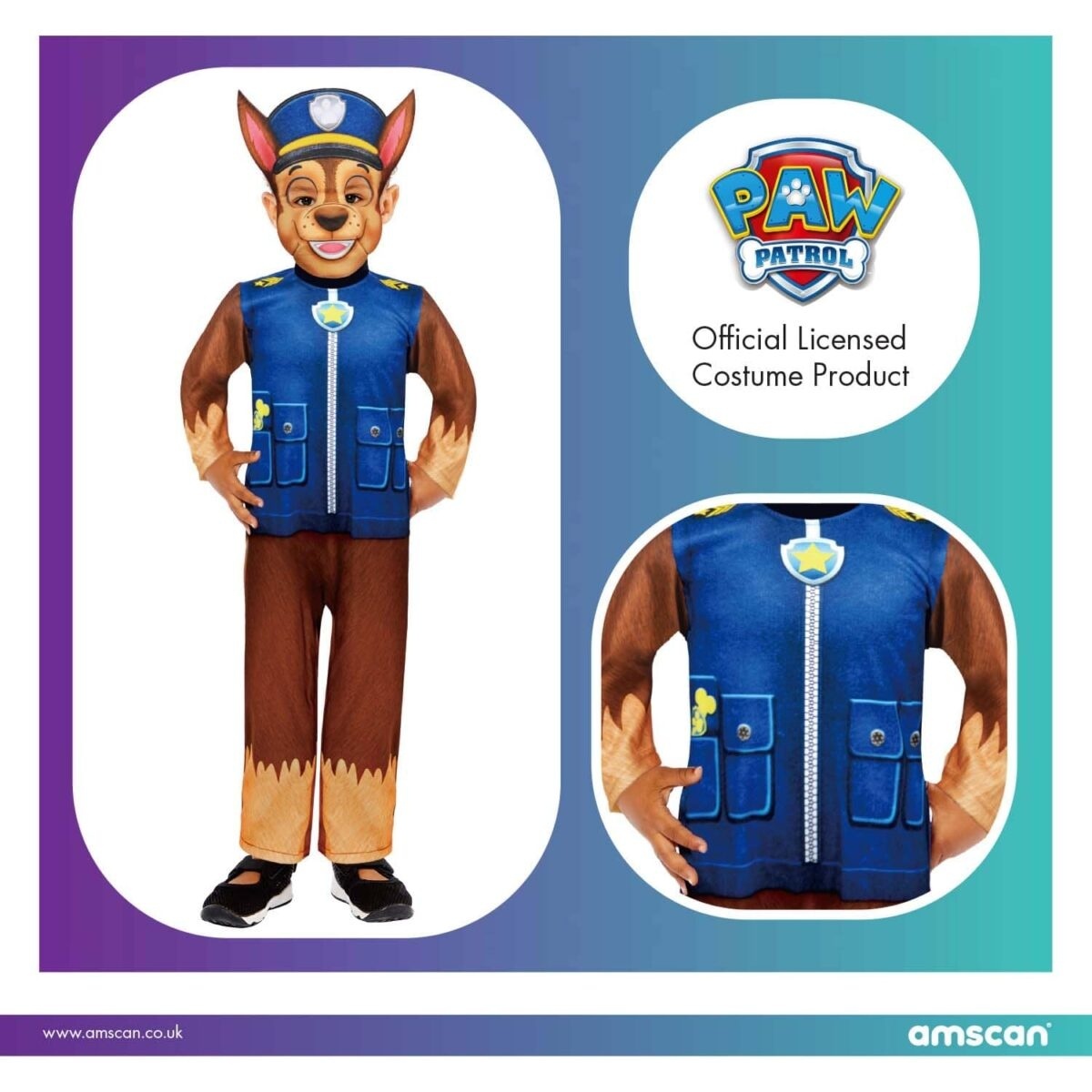 Στολή Paw Patrol Chase Costume - Age 3-4 Ετών