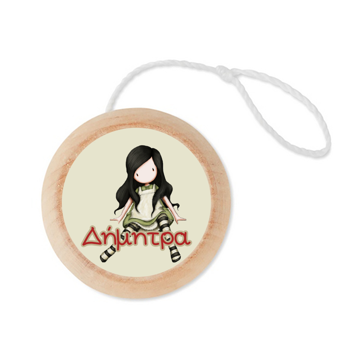 Ξύλινο Γιο – Γιο με όνομα Santoro