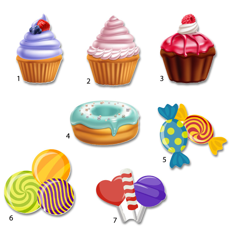 Διακοσμητική φιγούρα Sweet Shop 10cm Ξύλινη/1τμχ