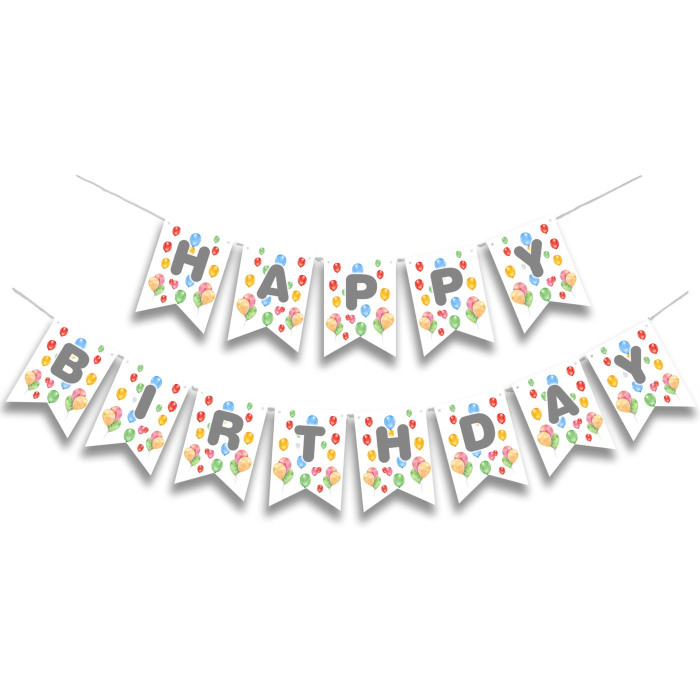 Γιρλάντα Γράμματα Happy Birthday Pastel Happy Birthday