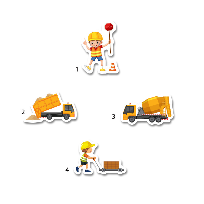 Διακοσμητική φιγούρα Φορτηγά 5cm Ξύλινη/1τμχ