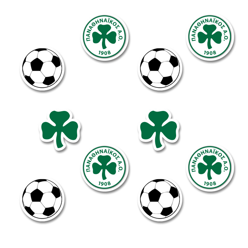 Αυτοκόλλητα Παναθηναϊκός 5cm / 8τμχ