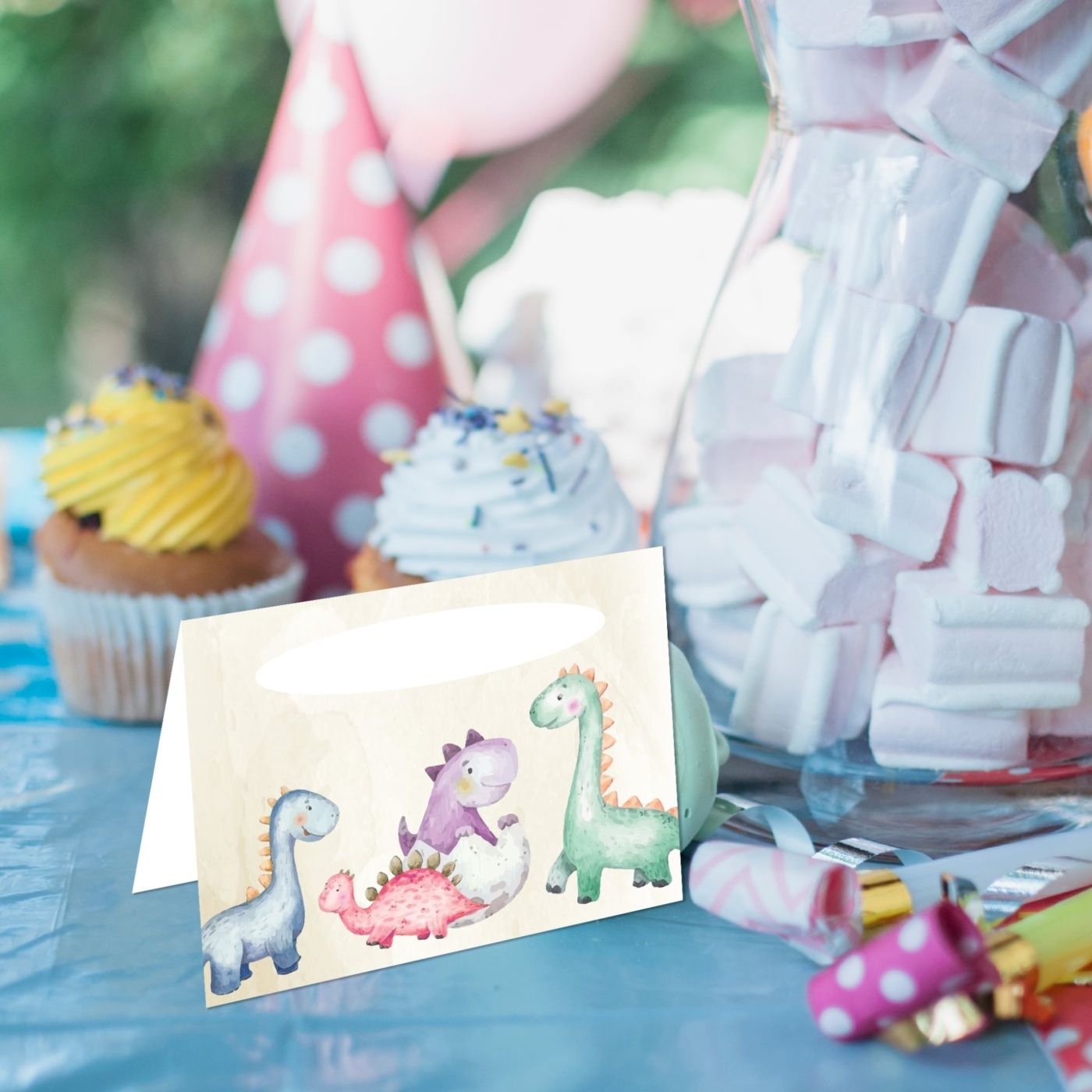 Καρτελάκι Μπουφέ Baby Dino/ 6τμχ