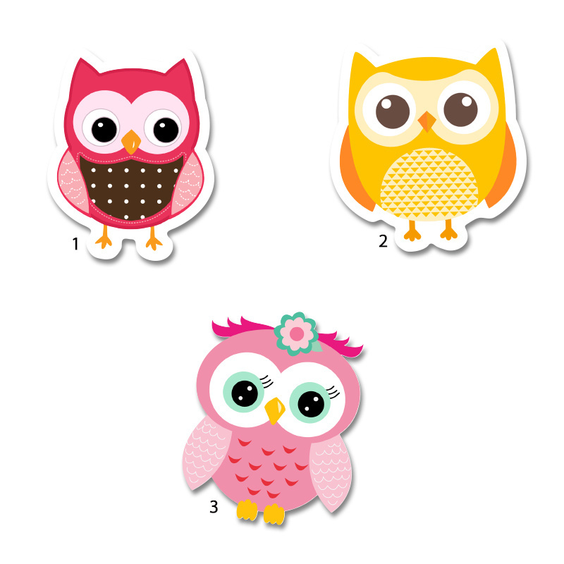 Διακοσμητική φιγούρα Κουκουβάγιες 10cm Ξύλινη/1τμχ