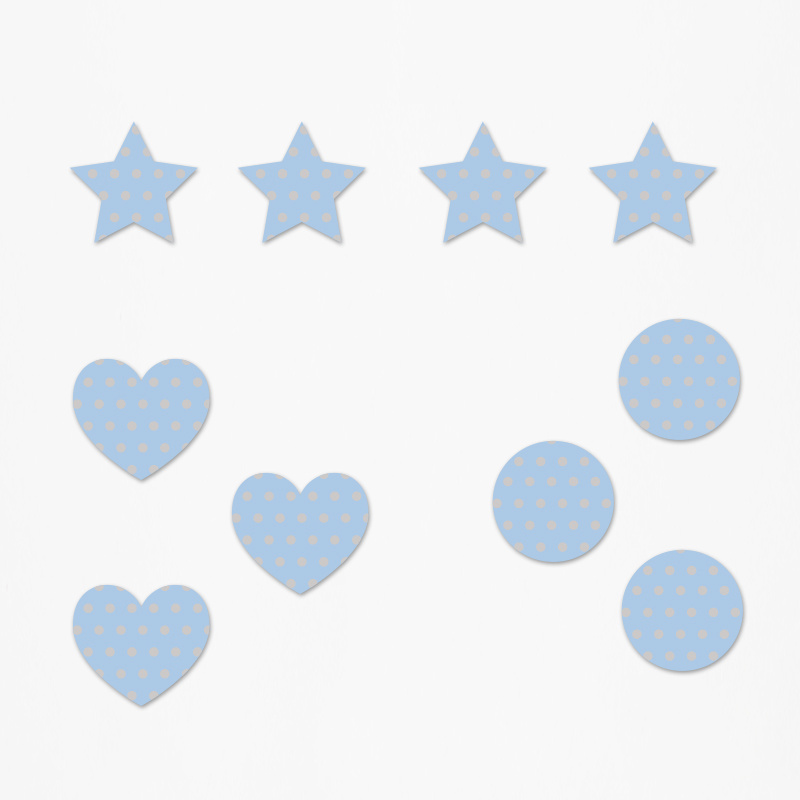 Ξύλινα διακοσμητικά Ελεφαντάκι Pattern mix/ 10τμχ(2cm)