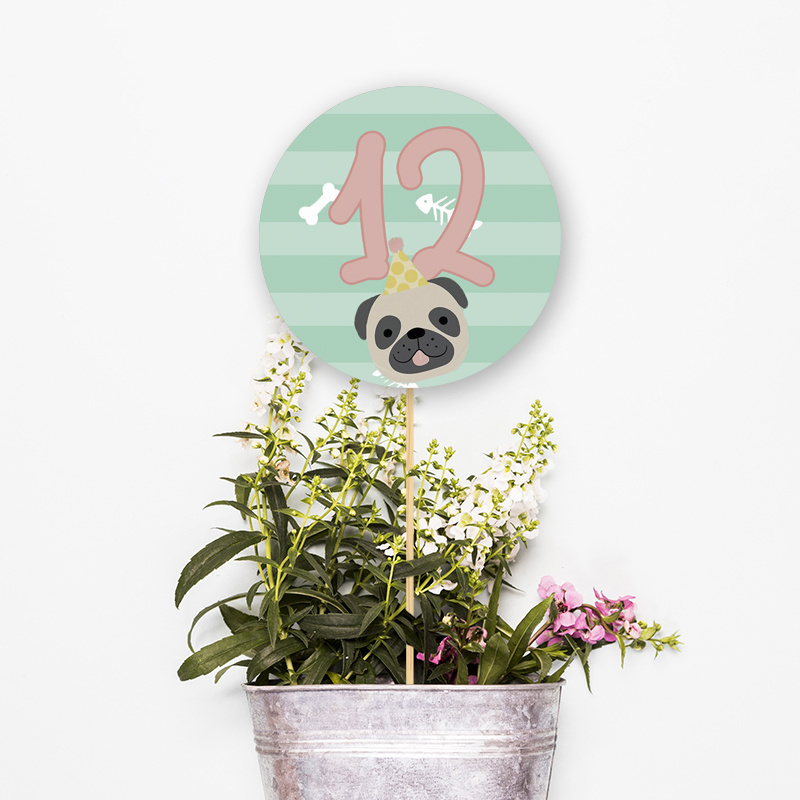 Αρίθμηση τραπεζιού Hello Pets κύκλος 13cm