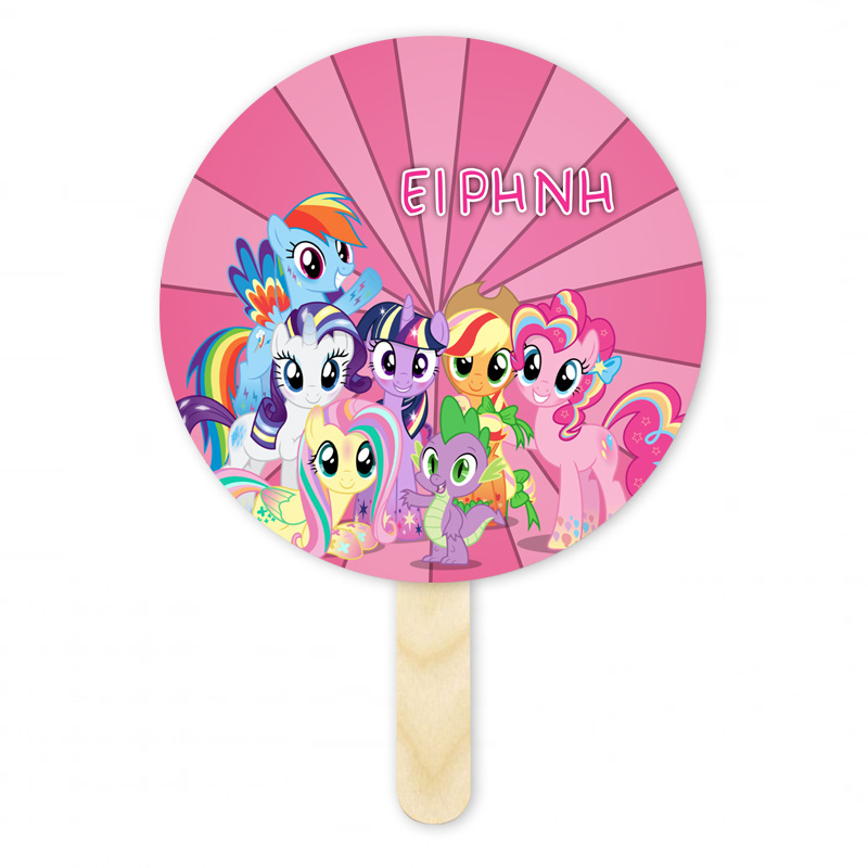 Βεντάλια Χάρτινη με όνομα My Little Pony κύκλος