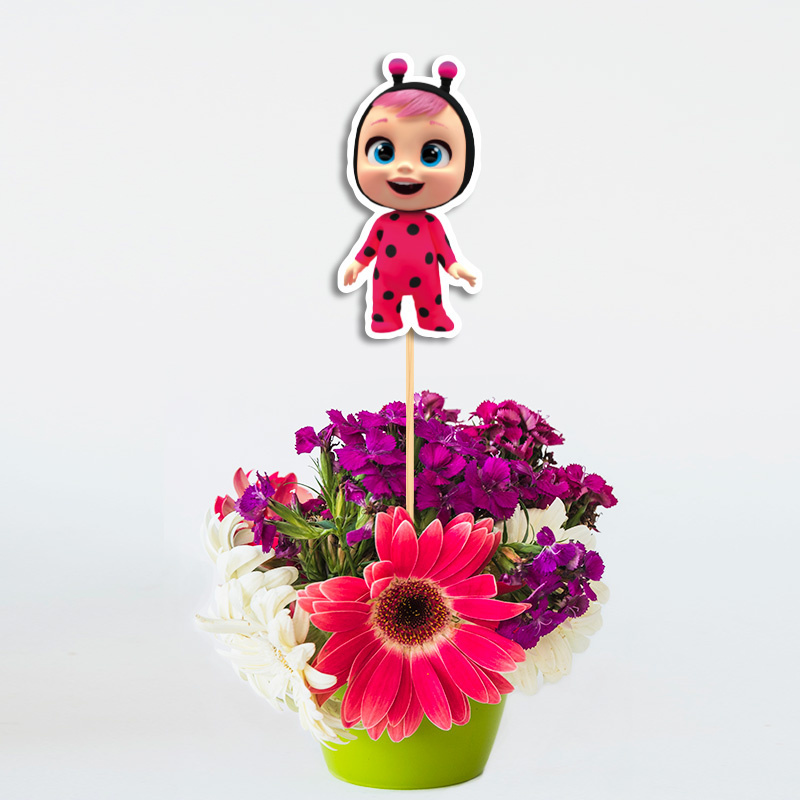 Διακοσμητικό Τοππερ Κλαψουλίνια χάρτινο για το τραπέζι/ 20cm