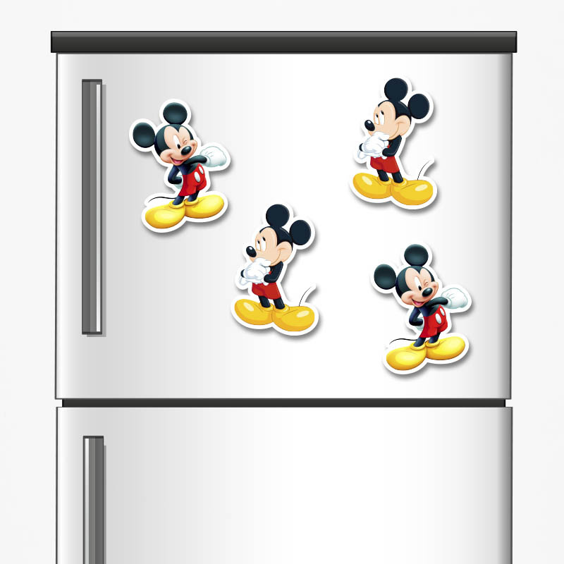 Ξύλινα μαγνητάκια Mickey 5cm/ 4τμχ