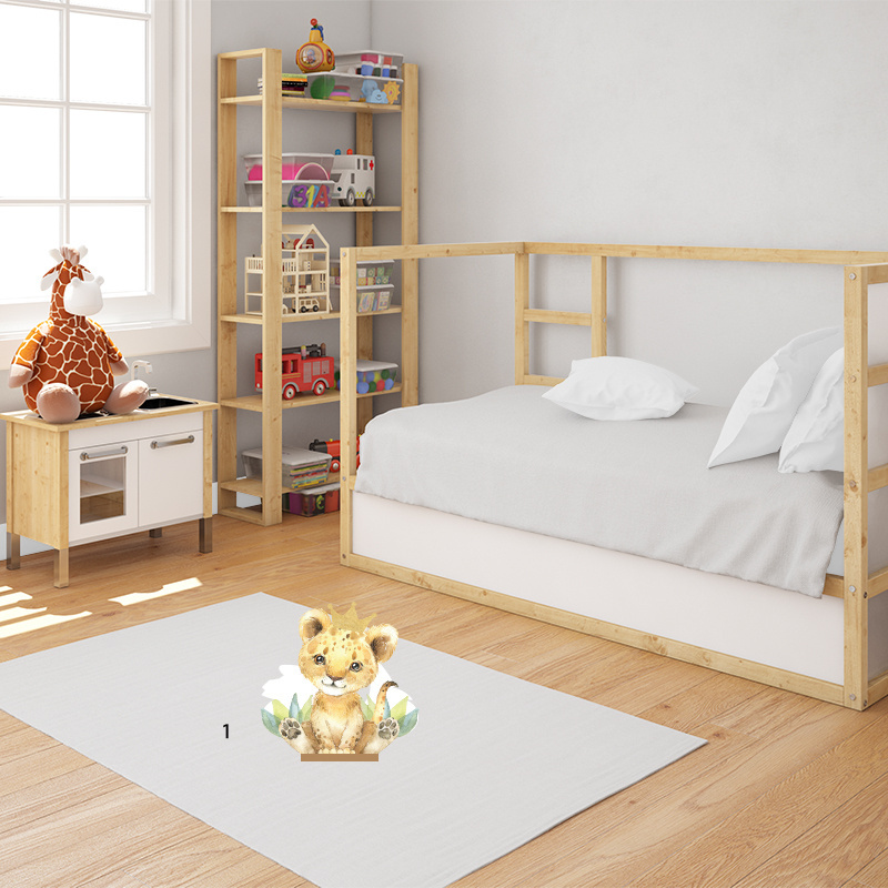 Διακοσμητική φιγούρα Τιγράκι με Κορώνα 20cm Ξύλινη με βάση/1 τμχ