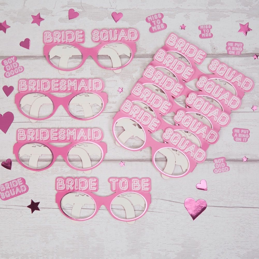 Γυαλιά Χάρτινα Bride Squad / 8 τεμ