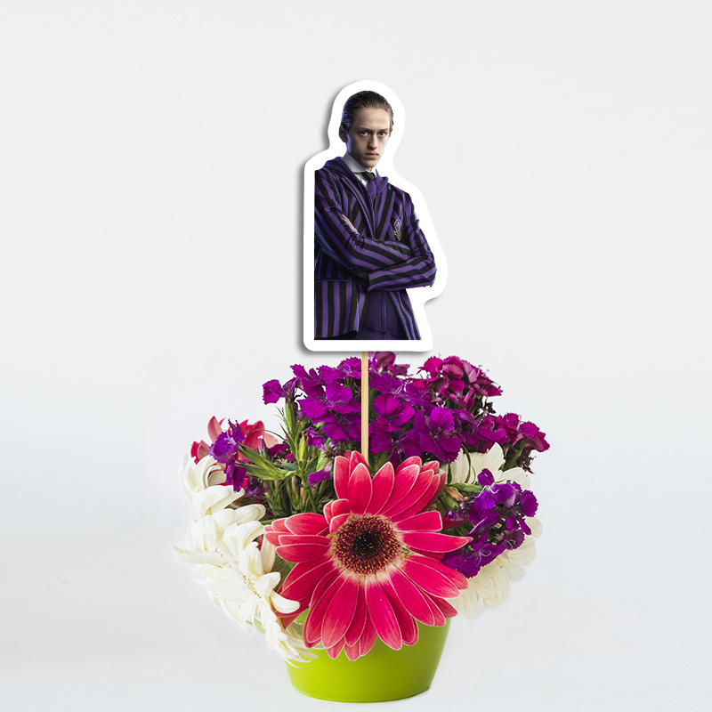 Topper Διακοσμητικό Wednesday χάρτινο/ 20cm