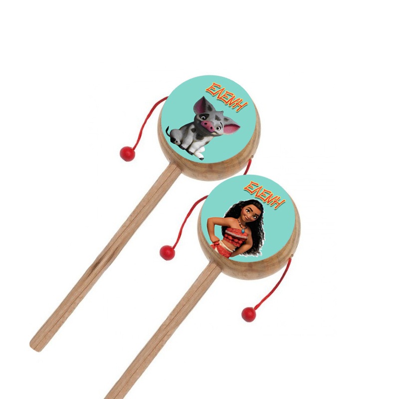 Ξύλινο Τυμπανάκι με όνομα Moana