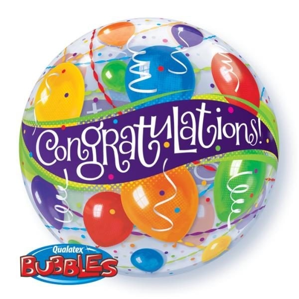 Bubble μονό Congratulations Balloons
