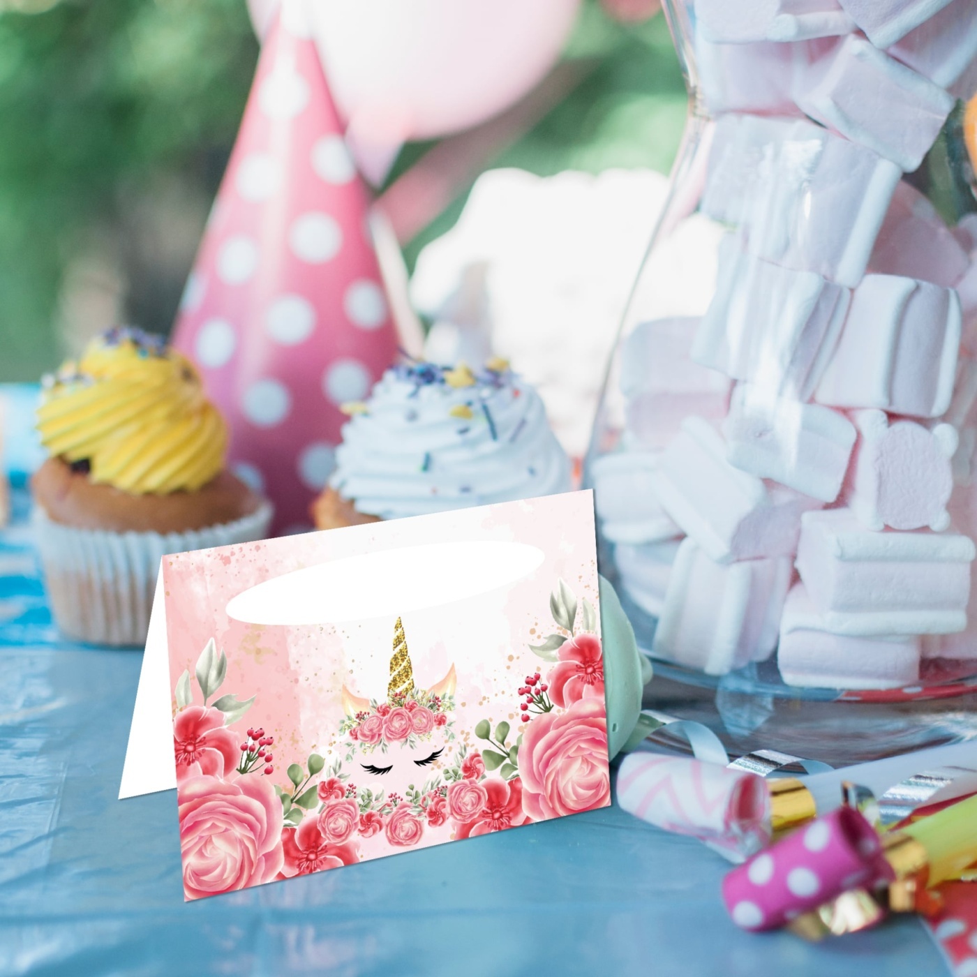 Καρτελάκι Μπουφέ Unicorn/ 6τμχ