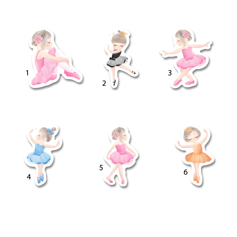 Διακοσμητική φιγούρα Μπαλαρίνα 5cm Ξύλινη/1τμχ