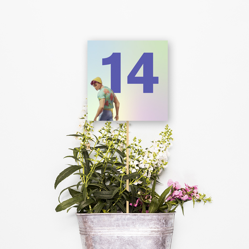 Αρίθμηση τραπεζιού Saja Boys τετράγωνο