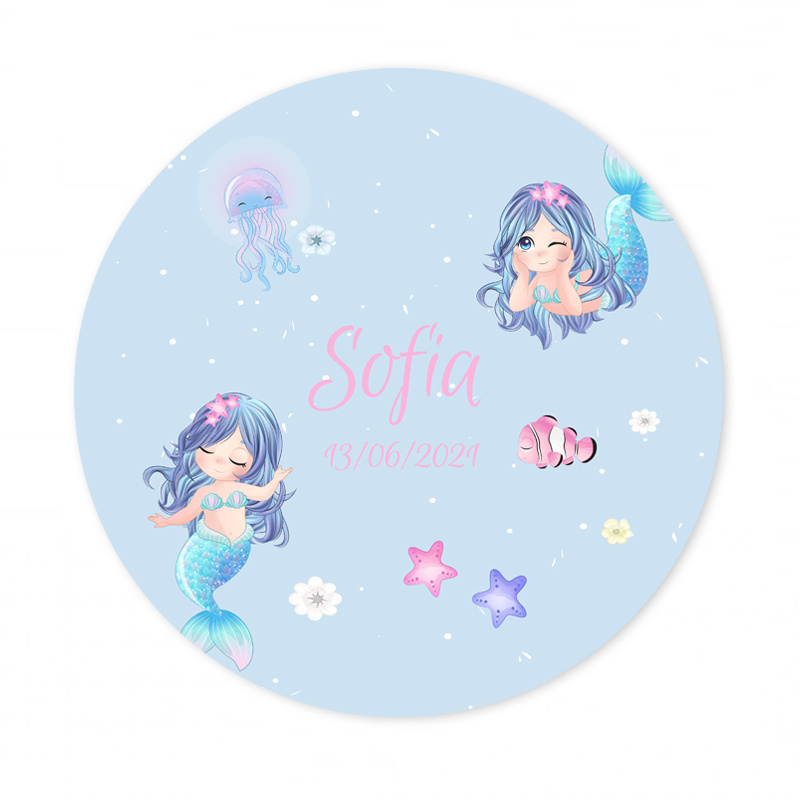 Αυτοκόλλητο με όνομα Γοργόνα 27cm