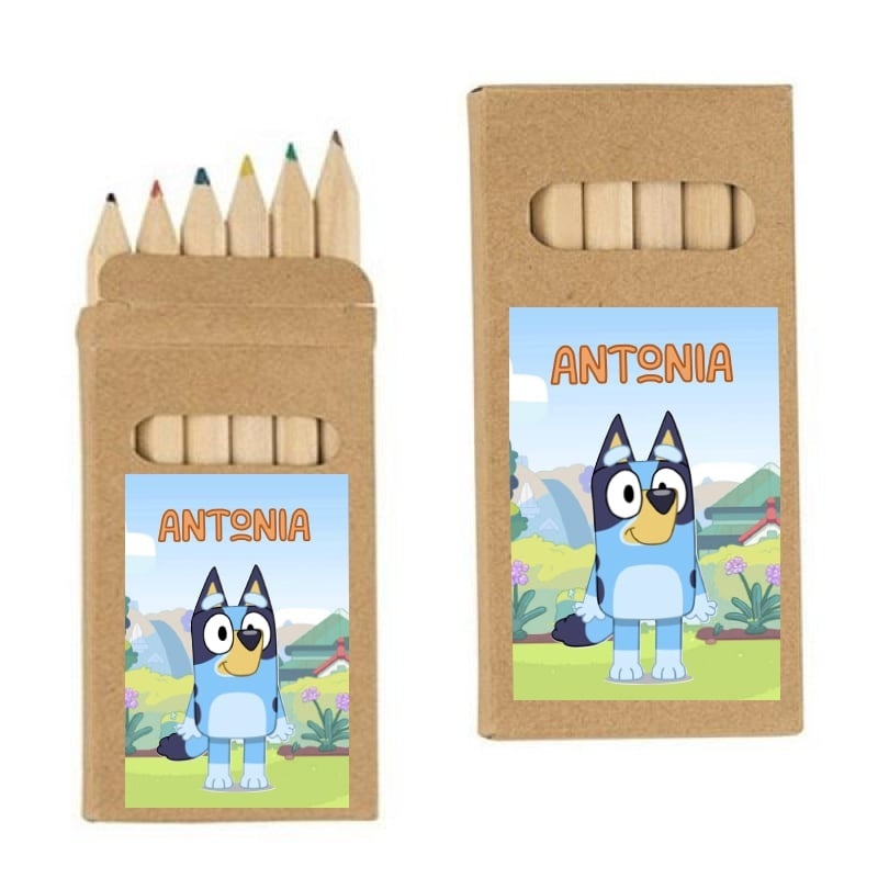 Ξυλομπογιές Bluey με όνομα