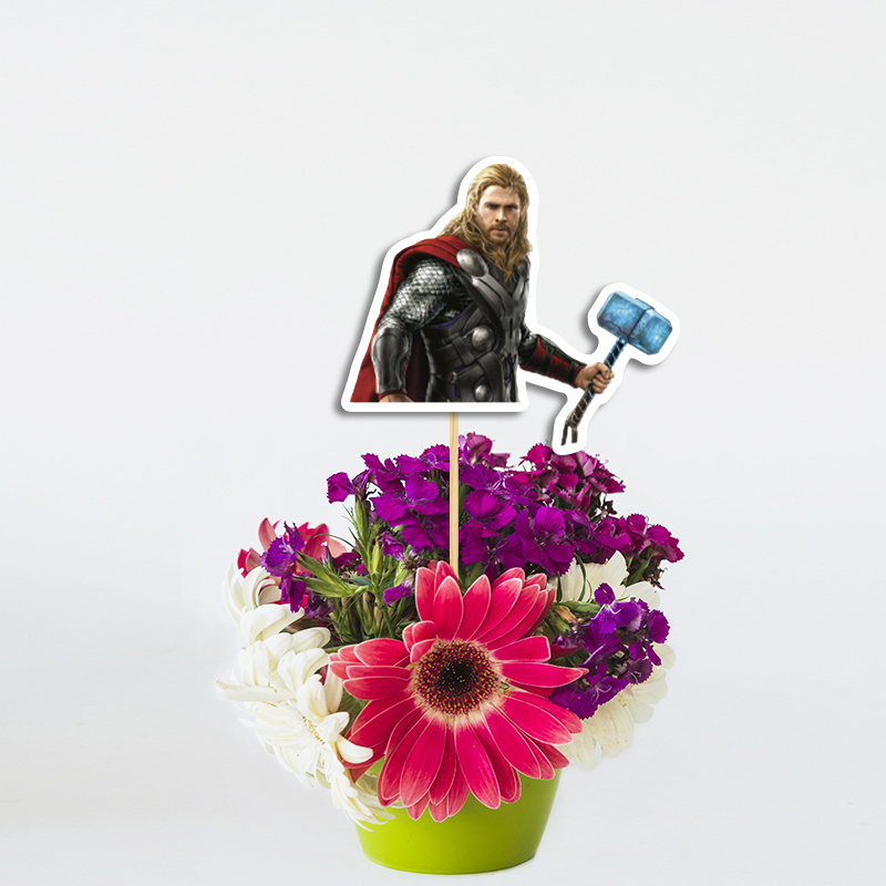 Διακοσμητικό Topper Avengers χάρτινο 20cm