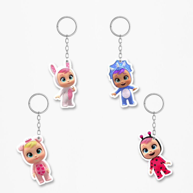 Ξύλινα Μπρελόκ Κλαψουλίνια 5cm/ 4τμχ