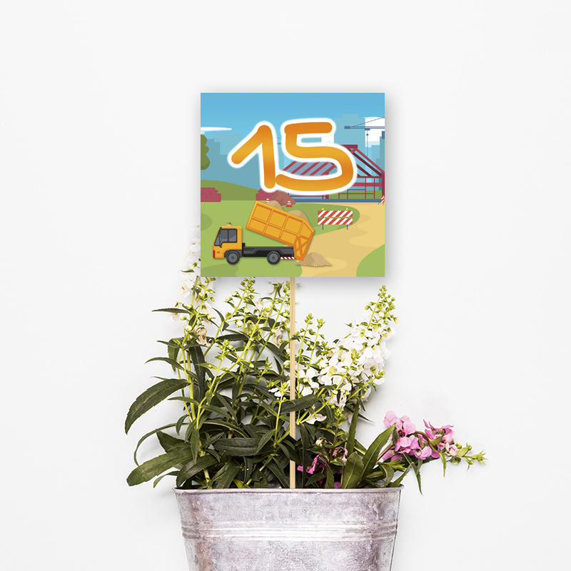 Αρίθμηση τραπεζιού Εργοτάξιο τετράγωνο