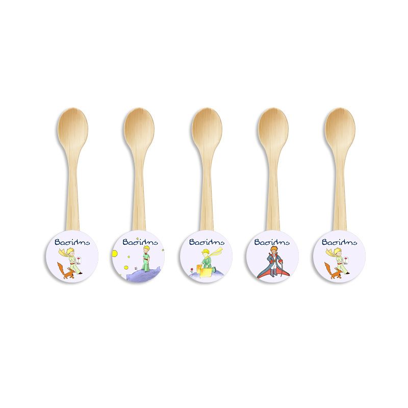 Ξύλινα Κουταλάκια με όνομα μικρός Πρίγκιπας / 8τμχ