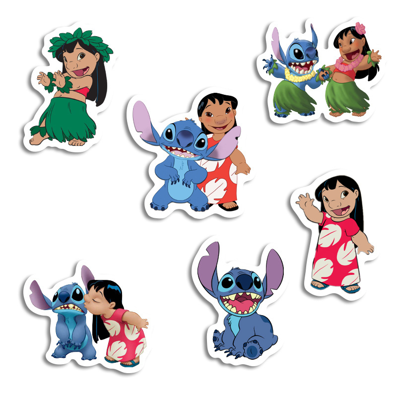 Αυτοκόλλητα Lilo & Stitch 10cm / 8τμχ