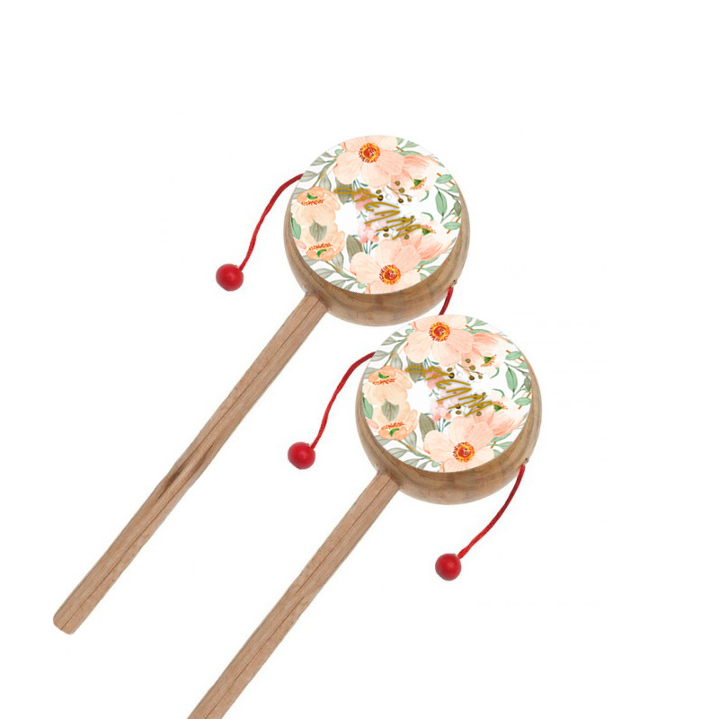 Ξύλινο Τυμπανάκι με όνομα Boho Birthday