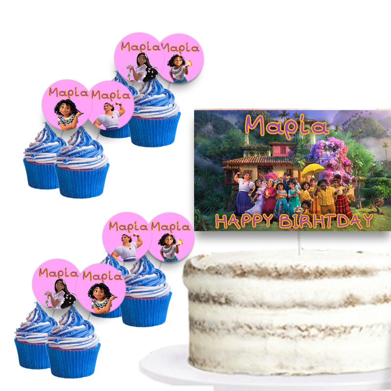 Διακόσμηση τούρτας Encanto & cupcake toppers