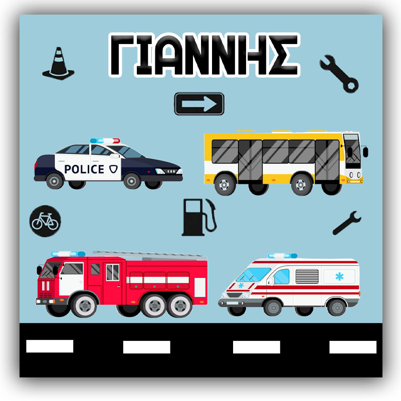 Σουβέρ χάρτινο On The Road / 8τμχ