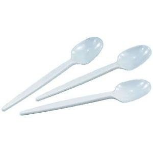 Κουταλάκια Καφέ Λευκά / 25 τεμ