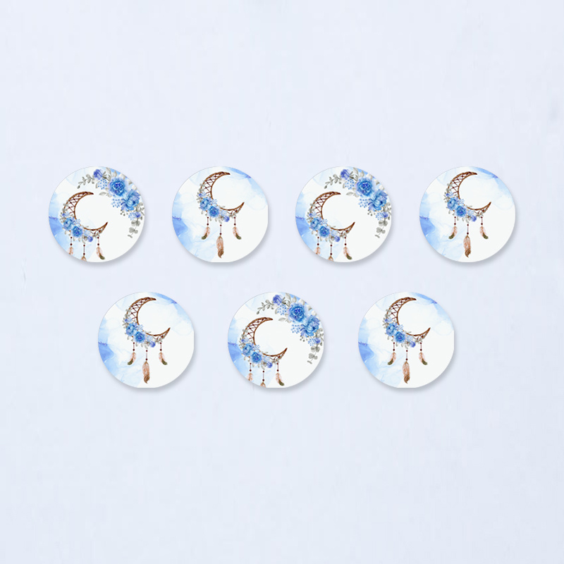 Ξύλινες Κονκάρδες Ονειροπαγίδα για Αγόρι / 8τμχ