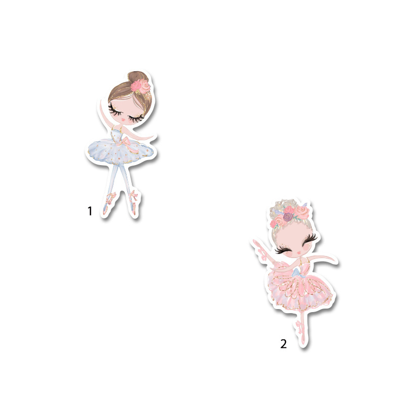 Διακοσμητική φιγούρα Μπαλαρίνα Pastel 5cm Ξύλινη/1τμχ