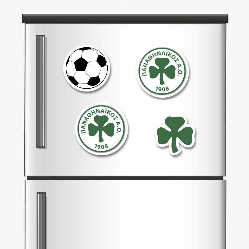 Ξύλινα μαγνητάκια Παναθηναϊκός 5cm/ 4τμχ